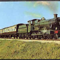 Postcard by Dennis - full colour showing GWR Manor Class 4-6-0 No. 7827 "Lydham Manor', mint & very fine