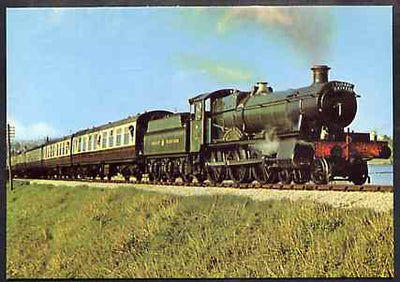 Postcard by Dennis - full colour showing GWR Manor Class 4-6-0 No. 7827 