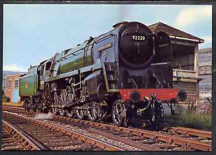 Postcard by Dennis - full colour showing BR Class 9 2-10-0 'Evening Star', mint & very fine