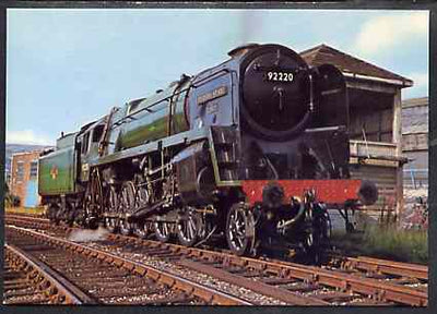 Postcard by Dennis - full colour showing BR Class 9 2-10-0 'Evening Star', mint & very fine