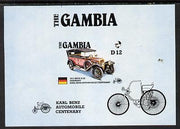 Gambia 1987 Ameripex (Benz Motor Car Centenary) imperf m/sheet (1913 Benz 8/20) from the Format archive imperf proof sheet, as SG MS 658