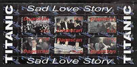 Dagestan Republic 1998 Titanic - Sad Love Story perf sheetlet containing 6 values unmounted mint