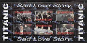 Dagestan Republic 1998 Titanic - Sad Love Story perf sheetlet containing 6 values unmounted mint
