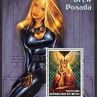 Benin 2002 Fantasy Art by Drew Posada #1 (Pin-ups) perf m/sheet unmounted mint