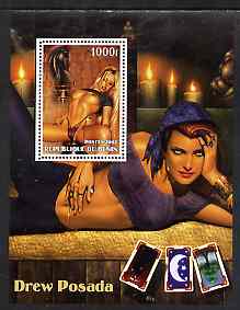 Benin 2002 Fantasy Art by Drew Posada #2 (Pin-ups) perf m/sheet unmounted mint