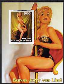 Benin 2002 Fantasy Art by Baron Jerry von Lind #2 (Pin-ups) perf m/sheet unmounted mint