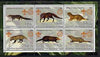 Congo 2002 Mongooses perf sheetlet containing set of 6 values, each with Scouts & Guides Logos unmounted mint