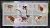 Benin 2002 Lemurs perf sheetlet containing set of 6 values, each with Scouts & Guides Logos unmounted mint