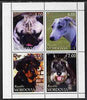 Mordovia Republic 1999 Dogs perf sheetlet containing set of 4 values unmounted mint