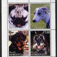 Mordovia Republic 1999 Dogs perf sheetlet containing set of 4 values unmounted mint