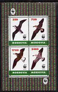 Mordovia Republic 1996 WWF - Birds perf sheetlet containing set of 4 values unmounted mint