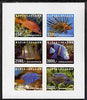 Karakalpakia Republic 1998 Fish imperf sheetlet containing complete set of 6 values unmounted mint