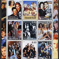 Tadjikistan 2000 Melrose Place (TV Series) perf sheetlet containing 9 values unmounted mint