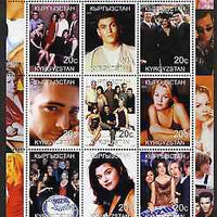 Kyrgyzstan 2000 Beverly Hills 90210 (TV Series) perf sheetlet containing 9 values unmounted mint