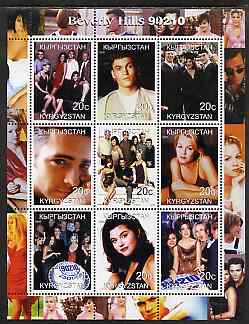 Kyrgyzstan 2000 Beverly Hills 90210 (TV Series) perf sheetlet containing 9 values unmounted mint