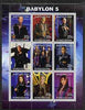 Kyrgyzstan 2000 Babylon 5 (TV Series) perf sheetlet containing 9 values unmounted mint