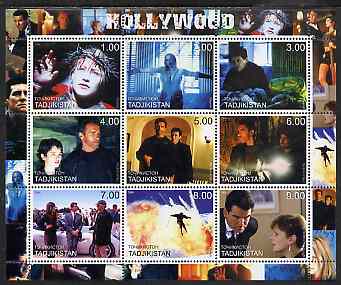 Tadjikistan 2000 Hollywood perf sheetlet containing set of 9 values unmounted mint