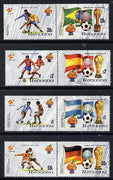 Antigua - Redonda 1982 Football World Cup set of 8 in 4 se-tenant pairs unmounted mint