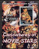Congo 2001 Caricatures of Movie Stars - John Travolta perf souvenir sheet unmounted mint
