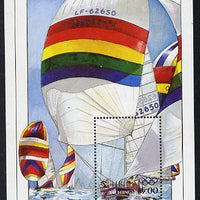 Antigua - Redonda 1984 Olympic Games $5 m/sheet showing Yachting unmounted mint