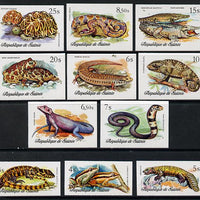 Guinea - Conakry 1977 Reptiles imperf set of 11 unmounted mint as SG 937-47