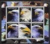 Kyrgyzstan 2000 Eagles perf sheetlet containing 6 values unmounted mint