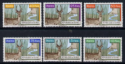 Guinea - Conakry 1961 Reedbuck set of 6 SG 268-73 (Mi 86-91)