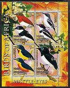 Palestine (PNA) 2005 Birds of Africa - Wattle Eyes perf sheetlet containing 4 values each with Scout Logo unmounted mint. Note this item is privately produced and is offered purely on its thematic appeal