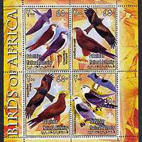 Palestine (PNA) 2005 Birds of Africa - Kites perf sheetlet containing 4 values each with Scout Logo unmounted mint. Note this item is privately produced and is offered purely on its thematic appeal