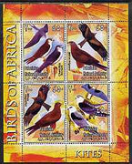 Palestine (PNA) 2005 Birds of Africa - Kites perf sheetlet containing 4 values each with Scout Logo unmounted mint. Note this item is privately produced and is offered purely on its thematic appeal