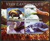 Congo 2004 Birds - Vers L'Antarctique perf sheetlet containing 4 values unmounted mint