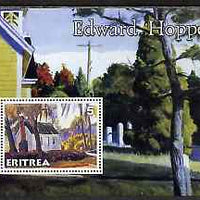 Eritrea 2001 Art of Edward Hopper #1 perf s/sheet unmounted mint