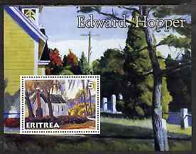 Eritrea 2001 Art of Edward Hopper #1 perf s/sheet unmounted mint