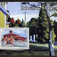 Eritrea 2001 Art of Edward Hopper #2 perf s/sheet unmounted mint