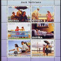 Eritrea 2001 Art of Jack Vettriano #2 perf sheetlet containing 6 values unmounted mint