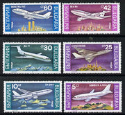 Bulgaria 1990 Airplanes set of 6 unmounted mint, SG 3705-10 (Mi 3858-63)*
