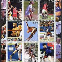 Tadjikistan 2000 Sydney Olympic Games perf sheetlet containing set of 9 values unmounted mint