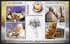 Somalia 2006 Pope Benedict's Trip to Poland perf sheetlet #1 containing 4 values unmounted mint