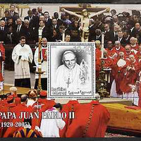Sahara Republic 2006 Pope John Paul II perf m/sheet #2 unmounted mint