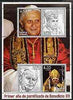 Sahara Republic 2006 First Anniversary of Pope Benedict XVI perf sheetlet #2 containing 4 values unmounted mint