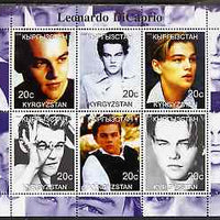 Kyrgyzstan 2000 Leonardo Di Caprio perf sheetlet containing 6 values unmounted mint