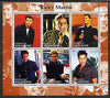 Tadjikistan 2000 Ricky Martin perf sheetlet containing 6 values unmounted mint