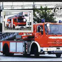 Djibouti 2004 Fire Engines #1 perf s/sheet with Rotary Logo, unmounted mint