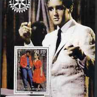 Djibouti 2004 Elvis Presley #2 perf s/sheet with Rotary Logo, unmounted mint