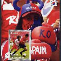 Island of Freedom 2002 Football World Cup #03 perf s/sheet unmounted mint