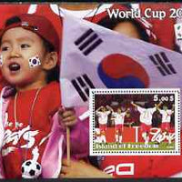 Island of Freedom 2002 Football World Cup #05 perf s/sheet unmounted mint