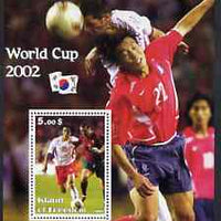 Island of Freedom 2002 Football World Cup #06 perf s/sheet unmounted mint