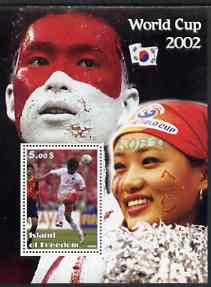 Island of Freedom 2002 Football World Cup #07 perf s/sheet unmounted mint