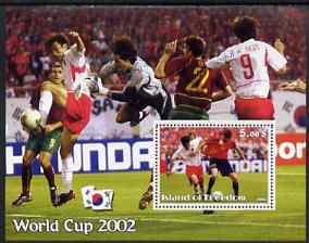 Island of Freedom 2002 Football World Cup #08 perf s/sheet unmounted mint