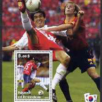 Island of Freedom 2002 Football World Cup #11 perf s/sheet unmounted mint